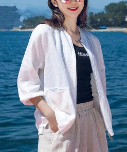 Women's UV Protection Short Jacket - Breathable Summer Outdoor Sunshade in Plus Size for 2025 Fashion