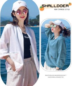 Women's UV Protection Short Jacket - Breathable Summer Outdoor Sunshade in Plus Size for 2025 Fashion