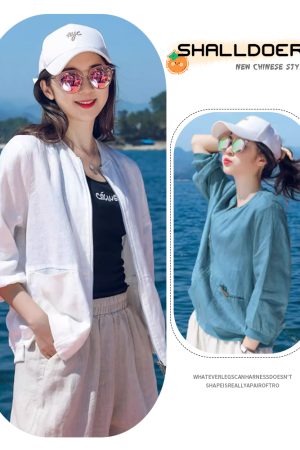 Women's UV Protection Short Jacket - Breathable Summer Outdoor Sunshade in Plus Size for 2025 Fashion