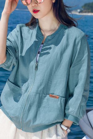 Women's UV Protection Short Jacket - Breathable Summer Outdoor Sunshade in Plus Size for 2025 Fashion