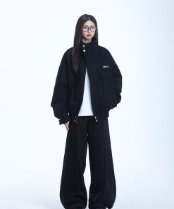 Women's Vintage American-Style Canvas Work Jacket with Stand Collar - 2025 Spring New Arrival, Clean Fit Design