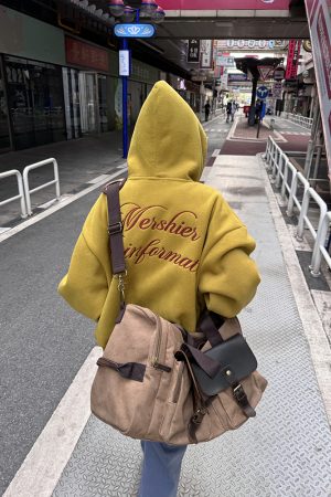 Women's Vintage Heavy Embroidery Hooded Sweatshirt - Thick Zipper Cardigan Jacket for Autumn Winter - Trendy American Style