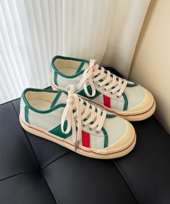 Women's Waterproof Breathable Canvas Sneakers - Summer 2025 White Shoes for Niche Style Enthusiasts