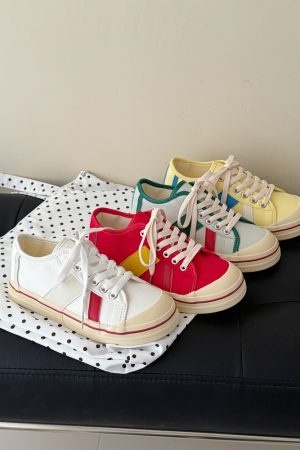 Women's Waterproof Breathable Canvas Sneakers - Summer 2025 White Shoes for Niche Style Enthusiasts