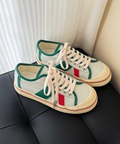 Women's Waterproof Breathable Canvas Sneakers - Summer 2025 White Shoes for Niche Style Enthusiasts