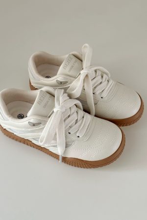 Women's White Canvas Sneakers - Versatile Soft Bottom Training Shoes for Spring 2025 - American Style Fashion