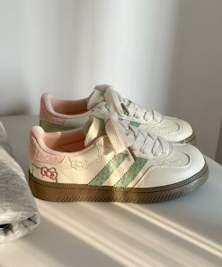 Women's White Kitty Cat Sneakers - 2025 Spring Style, Versatile Niche Training Shoes, Cute Casual Footwear