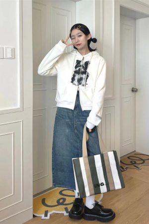 Women's White Pumpkin American Retro Hoodie, Short Double Zipper Fleece Jacket with Dog Print for Autumn & Winter Style