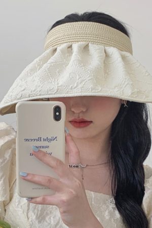 Women's Wide Brim Sun Hat, Open-Top UV Protection Beach Hat for Spring and Summer Outdoor Style
