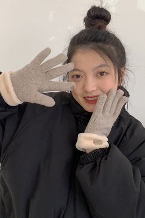Women's Winter Touchscreen Gloves, Warm Fleece-Lined, Windproof Cold-Resistant Cycling Gloves for Outdoor Activities