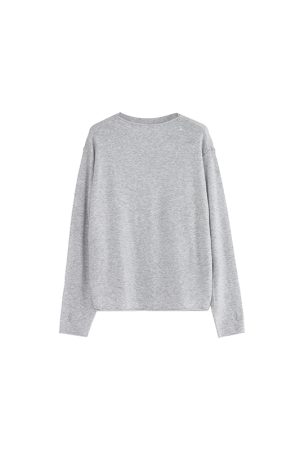 Wool Knit Rolled Hem Top - Casual Fall/Winter 2025 Fashion Essential - Cozy & Stylish for 90s & Y2K Inspired Looks