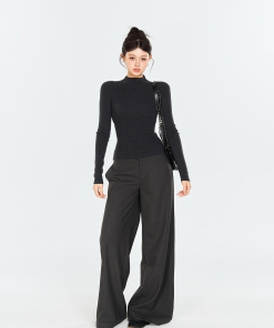 Woolen Wide-Leg Casual Pants for Winter - High Intelligence Style, Versatile & Slimming Loose Trousers for Work or Everyday Wear