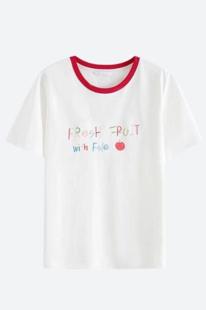 Work Outfits Women, Europe Fits Fall - Fresh Fruit Tee