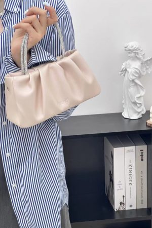 Wrinkled Cloud Bag for Women - 2025 Summer Style, Niche Design, Versatile Handbag, Trendy Chain Crossbody Bag