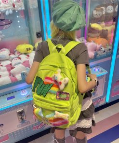 Y2K Backpack for Girls, Cute Large Capacity Spring School Bag, Light Design for Computer and Daily Use