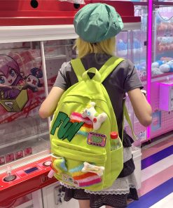 Y2K Backpack for Girls, Cute Large Capacity Spring School Bag, Light Design for Computer and Daily Use