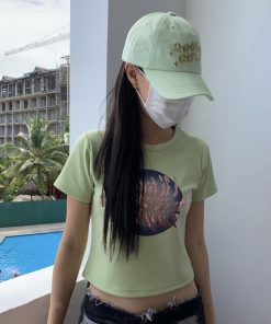 Y2K Cute Embroidered Soft Duckbill Baseball Cap - 2000s Korean Style Fashion Hat for Trendy Girls