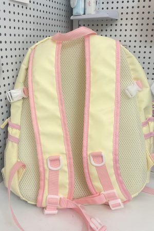 Y2K Cute Student Backpack - Stylish Commuter Bag for Millennial Girls - Niche Design for Trendy Fashion Lovers