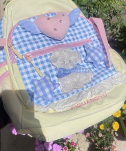 Y2K Cute Student Backpack - Stylish Commuter Bag for Millennial Girls - Niche Design for Trendy Fashion Lovers
