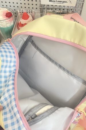 Y2K Cute Student Backpack - Stylish Commuter Bag for Millennial Girls - Niche Design for Trendy Fashion Lovers