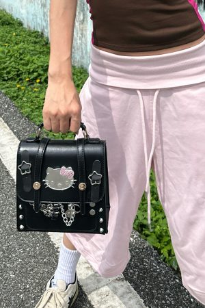Y2K Gothic Mini Backpack - Casual Dark Double Shoulder Bag for Women, Trendy Niche Style