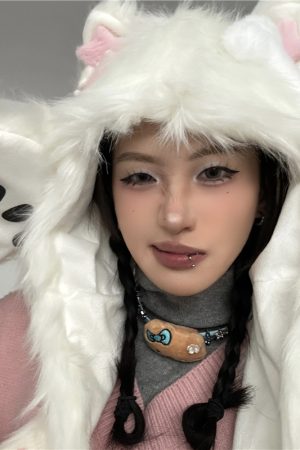 Y2K Inspired Warm Hat, Scarf, and Gloves Set for Autumn/Winter - Trendy Cozy Accessories for 2025 Fashion