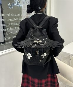 Y2K Large Capacity Commuter Backpack - Sunlight-Inspired Street Style Designer Bag for Laptops and Essentials