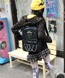 Y2K Large Capacity Commuter Backpack - Trendy Motorcycle Style and Niche Subculture Design