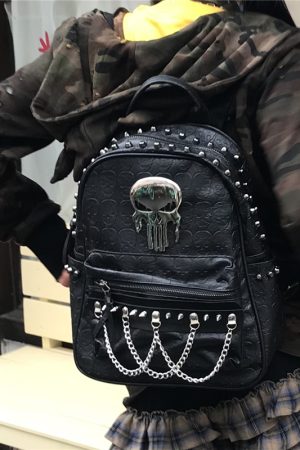 Y2K Large Capacity Commuter Backpack - Trendy Motorcycle Style and Niche Subculture Design