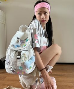 Y2K Large Capacity Laptop Backpack for Commuting and Outdoor Climbing - Sunlight Desire Inspired Design