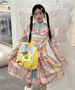 Y2K Macaron Plush Star Backpack, Niche Design Commuter Bookbag for Women, Trendy Student Bag, Cute Fashion Accessory