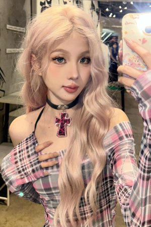 Y2K Retro Leopard Print Cross Choker Necklace - Sweet Spicy Girl Style Neck Ring Accessory