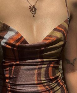 Y2k Retro Outfits, Styling Red Sweater - Indie Mesh Bodycon Mini Dress