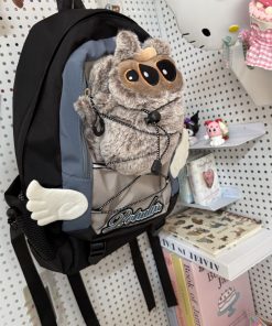 Y2K Spider Design Backpack - Trendy Small Hiking & School Bag for Millennial Style, Sweet and Cool Fashion Accessory