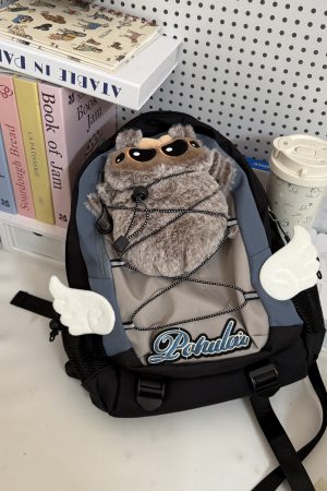 Y2K Spider Design Backpack - Trendy Small Hiking & School Bag for Millennial Style, Sweet and Cool Fashion Accessory