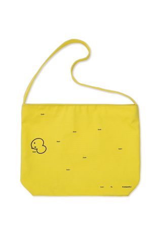 Yellow GUBI Canvas Crossbody Bag - Roaring Beast Design, Trendy Statement Accessory for Everyday Style