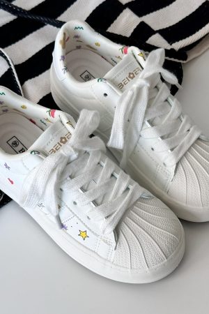 Yellow Thick-Soled Breathable Casual Sneakers for Women - Versatile Summer Shell Shoes, Trendy Little White Sneakers