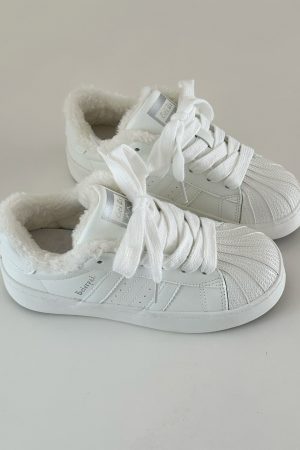 Yellow Thick-Soled Breathable Casual Sneakers for Women - Versatile Summer Shell Shoes, Trendy Little White Sneakers