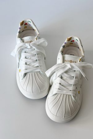 Yellow Thick-Soled Breathable Casual Sneakers for Women - Versatile Summer Shell Shoes, Trendy Little White Sneakers